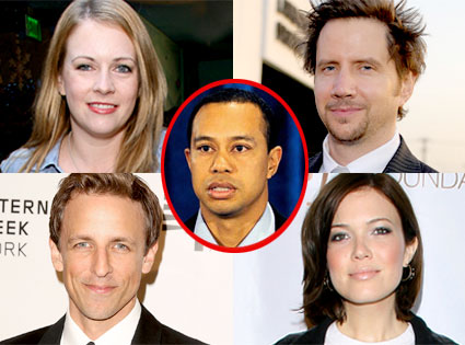 Melissa Joan Hart, Jamie Kennedy, Seth Meyers, Mandy Moore, Tiger Woods Melissa Joan Hart, Jamie Kennedy, Seth Meyers, Mandy Moore, Tiger Woods